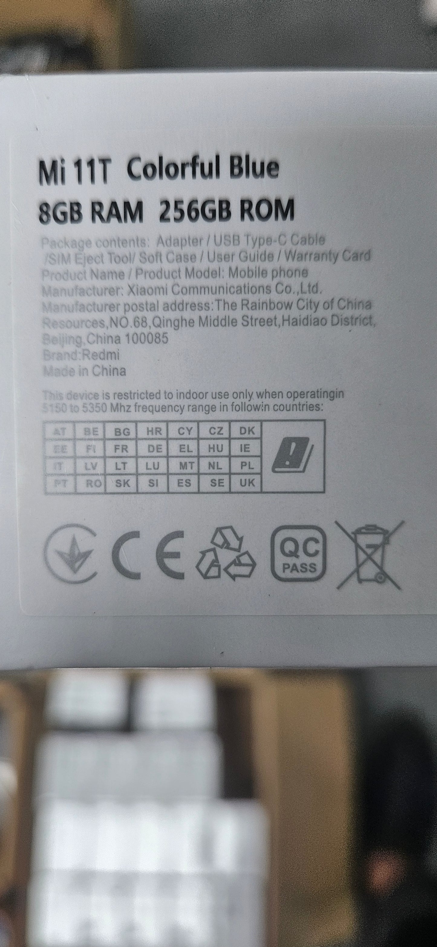 Xiaomi 11t 5G 256GB 8GB Ram